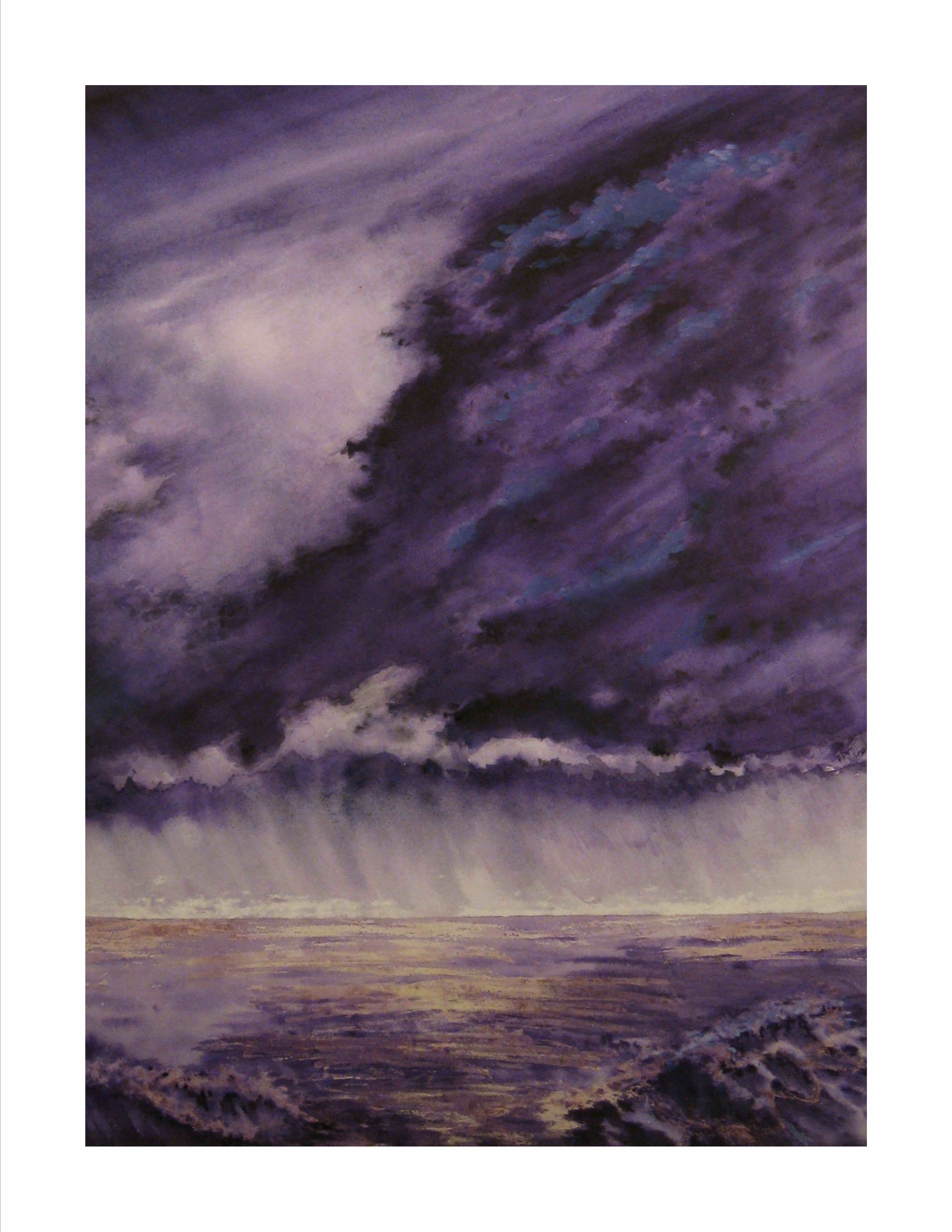 Purple Skies of Hurrican Michael, Rain Clouds on the Gulf