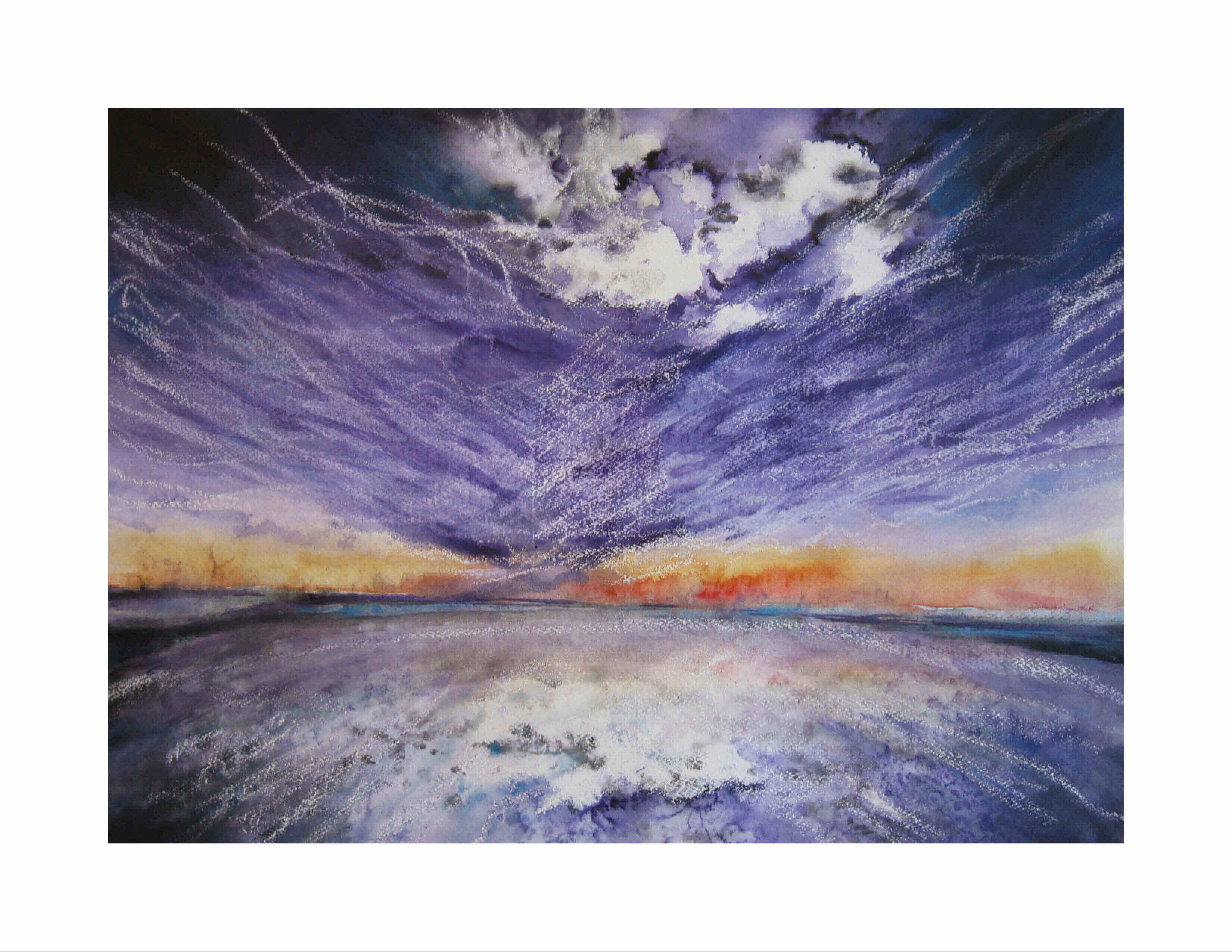 Purple Skies of Hurricane Michael - Noctiluscent Clouds